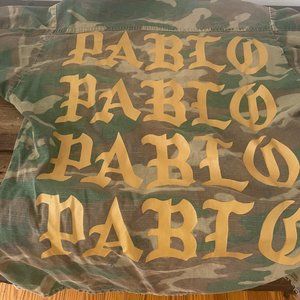 Kanye West × Yeezy Season Saint Pablo Camo Jacket in GOLD - RARE